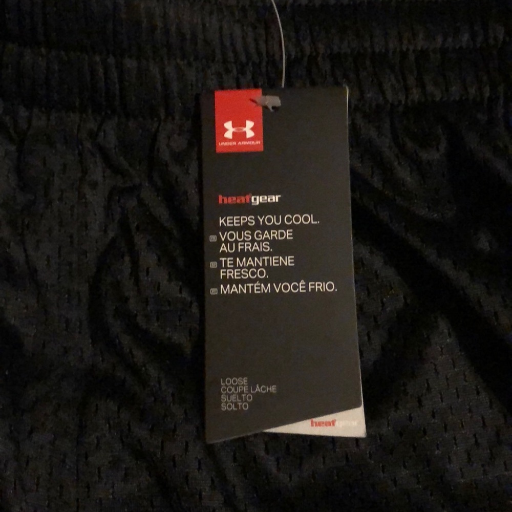 under armour shorts-loose navy blue